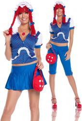Costume bambola di pezza 5 pz. Include gonna e pinocchietti.