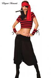 Costume pirata 6 pezzi.