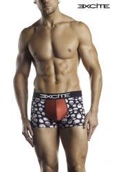 Boxer con teschi ed inserto frontale rosso.