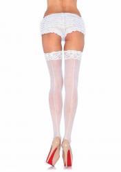 Calze con balza in pizzo e riga. XL