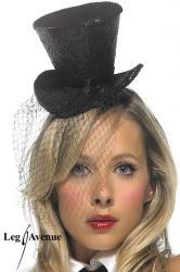 LEG AVENUE ♥ Mini cappellino con veletta.