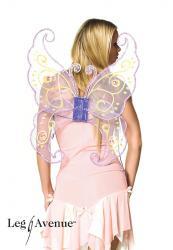 LEG AVENUE: Ali rosa con decori gialli.