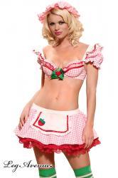 Costume ragazza fragola 4 Pz. Strawberry Tart.