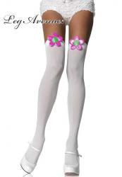 Leg Avenue: calze con fiore.