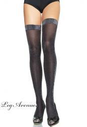 Leg Avenue: calze con filo in lurex.