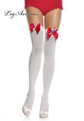 LEG AVENUE: Calze infermiera con fiocco e siringhe.