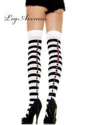 Leg Avenue: calze a righe poker.