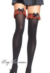 Leg Avenue: calze con volant e fiocco.