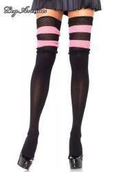 Leg Avenue: calze con balza in maglia.