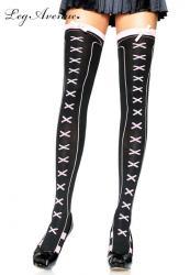 Leg Avenue: calze con disegni e crocette.