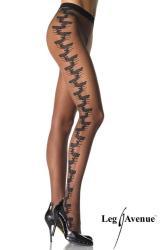 LEG AVENUE: Collant a rete con disegno laterale.