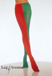 LEG AVENUE • Collant bicolore B/N. XL