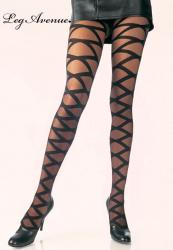 LEG AVENUE: Collant criss cross.