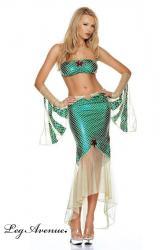 LEG AVENUE: Costume SIRENA tre pezzi.