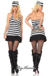 Leg Avenue: costume da detenuta 3 pz.