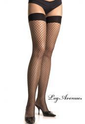 Calze a rete media con balza elastica. XL