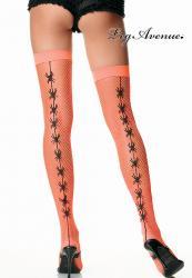 Leg Avenue: calze con riga e ragni.