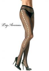 LEG AVENUE: Collant con asolature e farfalla.