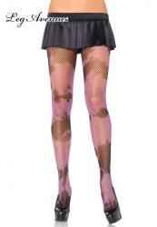 Leg Avenue: collant a rete con motivi irregolari.