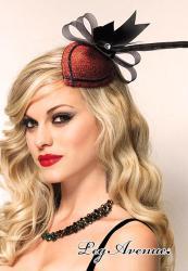 Leg Avenue Burlesque: molletta cuore con piuma.