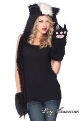 Leg Avenue: sciarpa con cappuccio sembianze feline.