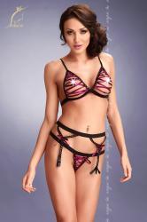 Completo intimo 3 pz. con stringature.