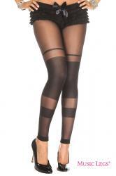 Music Legs: leggings velato con inserti semi coprenti.