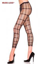 Music Legs: pantacollant con stringhe e frange.