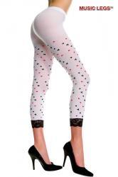 Music Legs: pantacollant con semi carte da gioco.