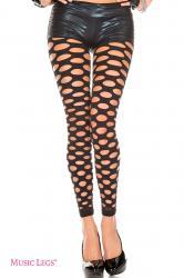 Music Legs: pantacollant con intagli ovali.