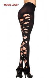 Music Legs: pantacollant multiuso con intagli irregolari.