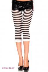 Music Legs: pantacollant bicolore a righe.