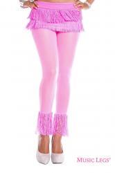 Pantacollant con frange rosa neon.