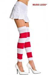 Music Legs: scaldamuscoli con fasce fucsia.