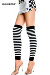 Music Legs: scaldamuscoli a righe.