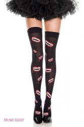 Music Legs: calze con bocche disegnate