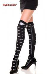 Music Legs: calze con motivo stivale.