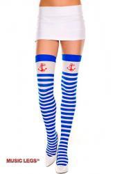 Music Legs: calze da marinaretta con disegno ancora.