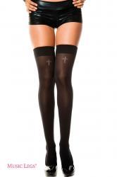 Music Legs: calze con croci luccicanti.