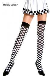 Music Legs: calze a scacchi.