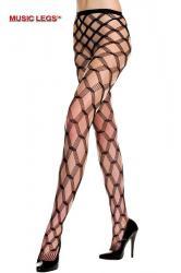 Music Legs: collant a rete intrecciato.