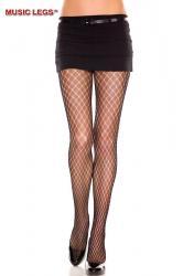 Music Legs: collant a rete intrecciata motivo rombi.