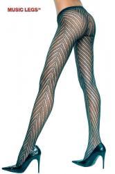 Music Legs: zig zag designed pantyhose.