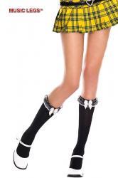 Music Legs: calze corte con fiocco e tulle.