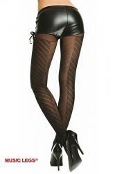 Music Legs: collant con righe oblique.