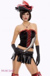 Travestimento pirata gotica 5 pz.