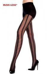 Music Legs: collant velati con disegni ovali.
