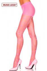 Music Legs: collant con motivo in rilievo.