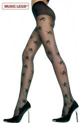 Music Legs: collant con disegni strega.