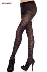 Music Legs: collant tigrato.